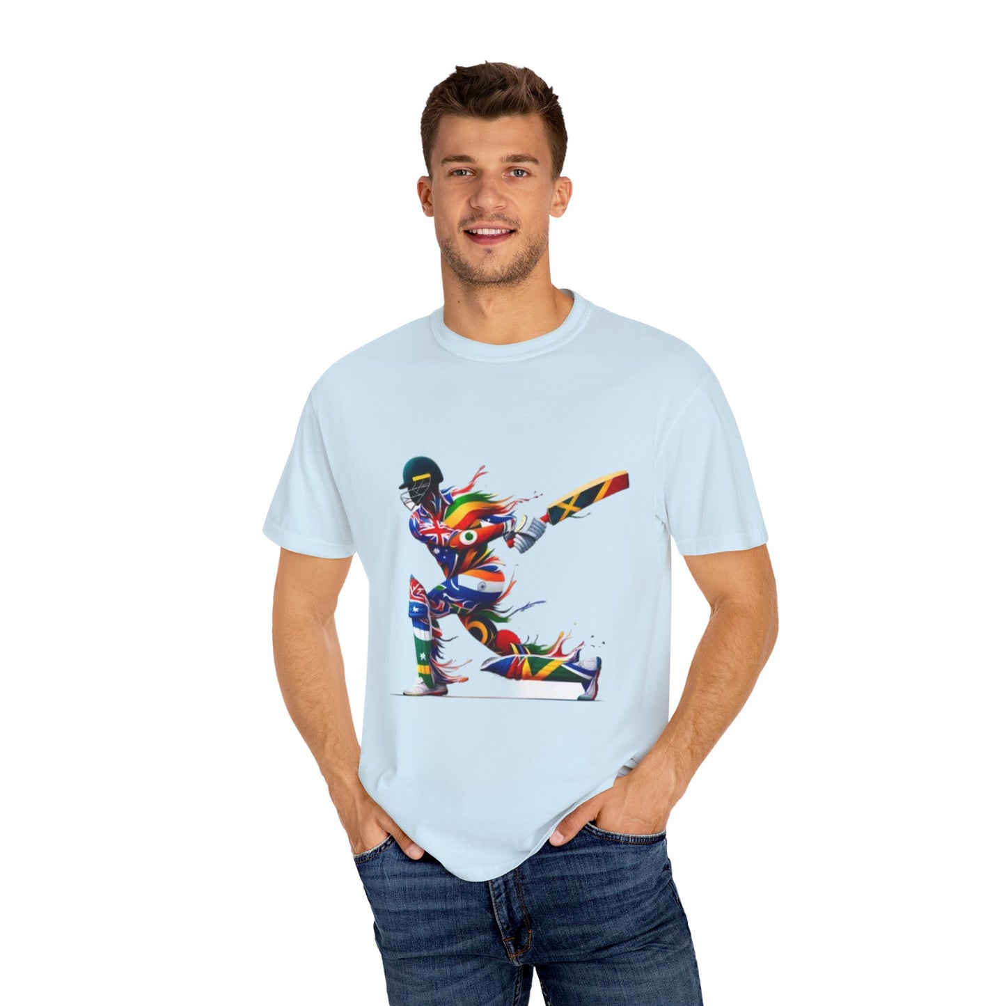 Cricket Design [Unisex Garment-Dyed T-shirt]