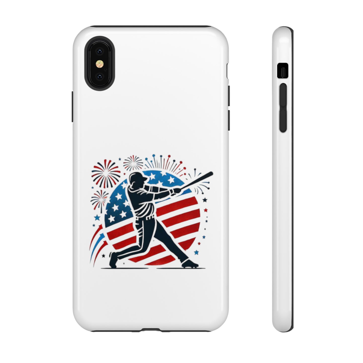 July 4th Baseball design Tough Cases