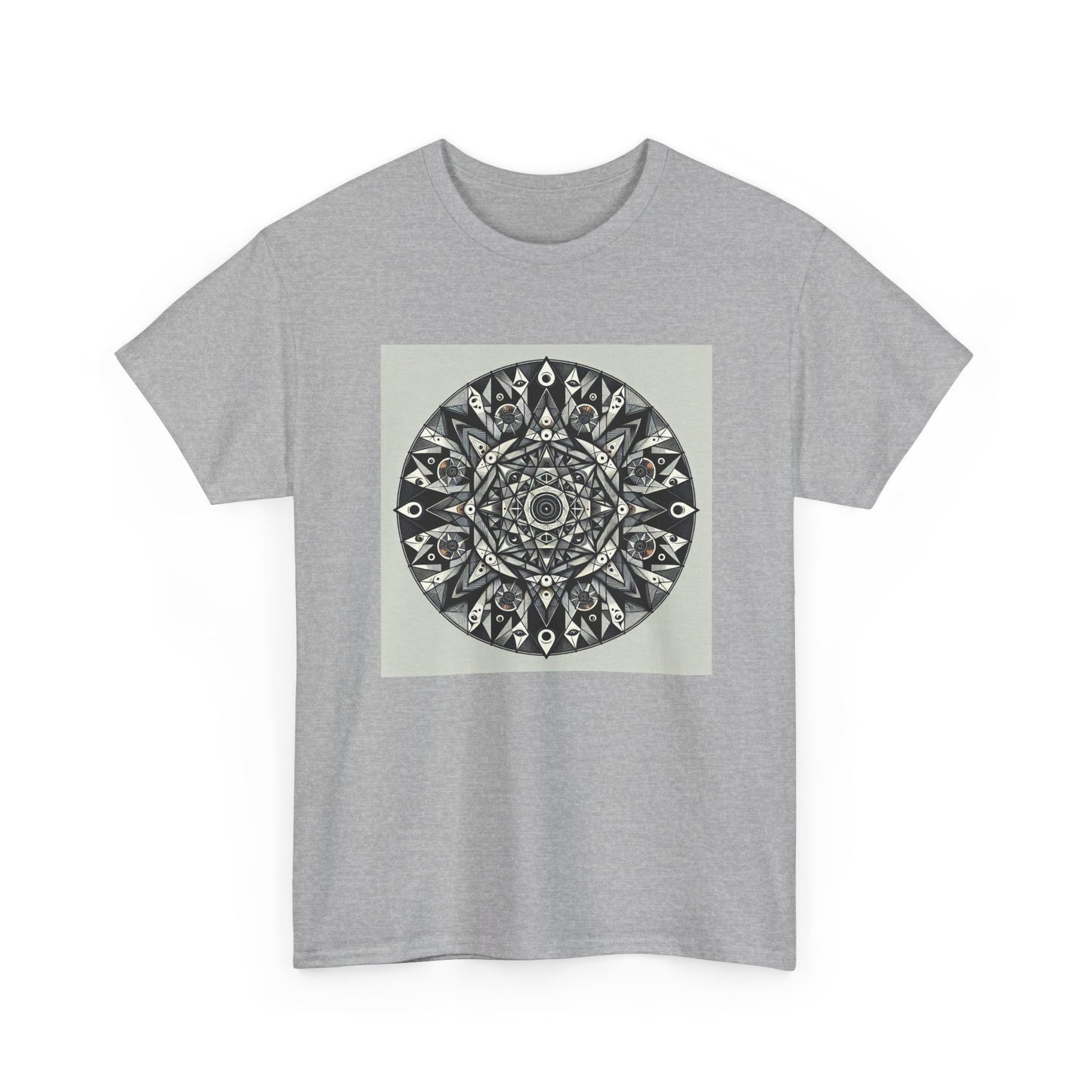 Spectral Triangles: Enchanting Mandala T-Shirt Magic T-Shirt