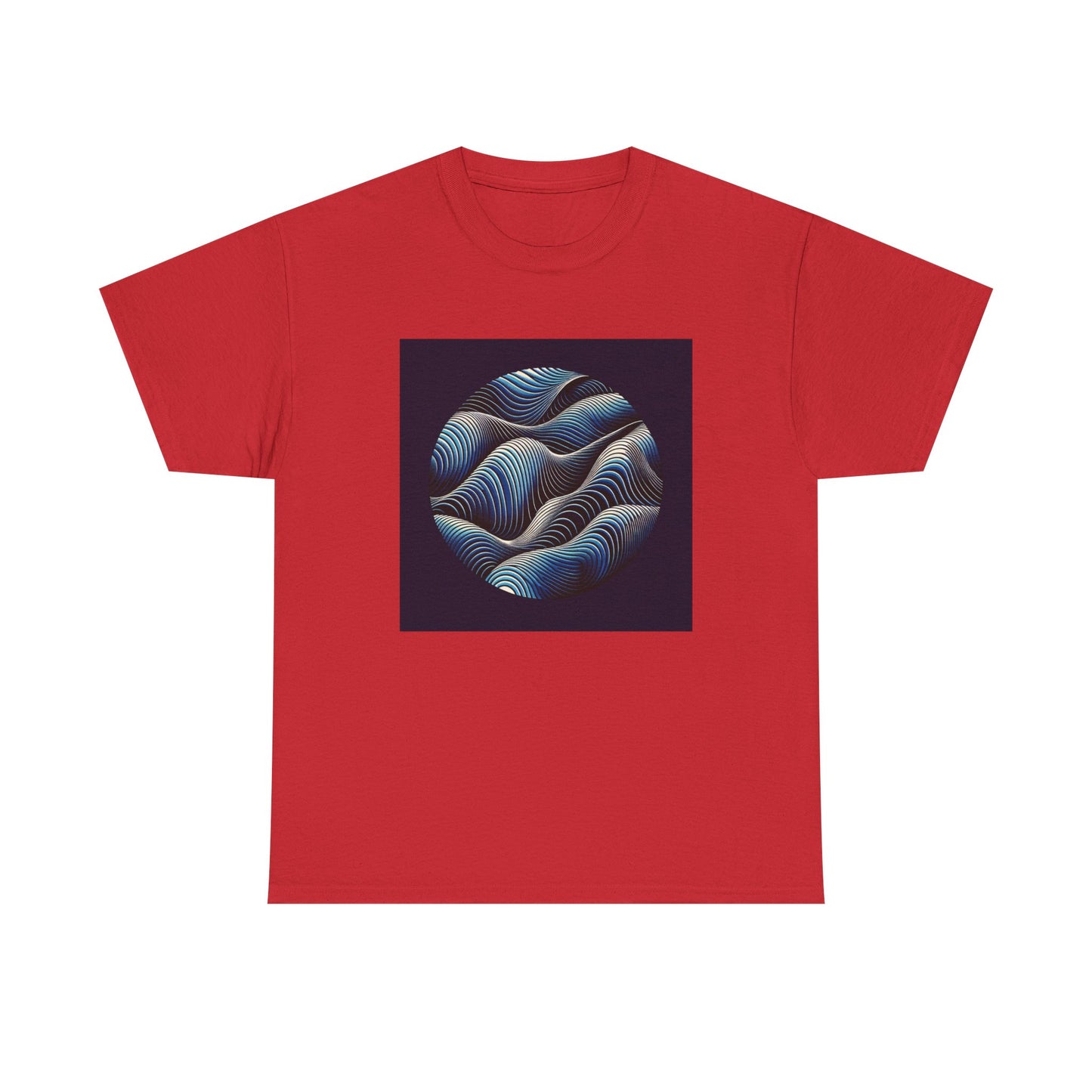Blue Harmony: Ride the Wave of Patterns T-Shirt
