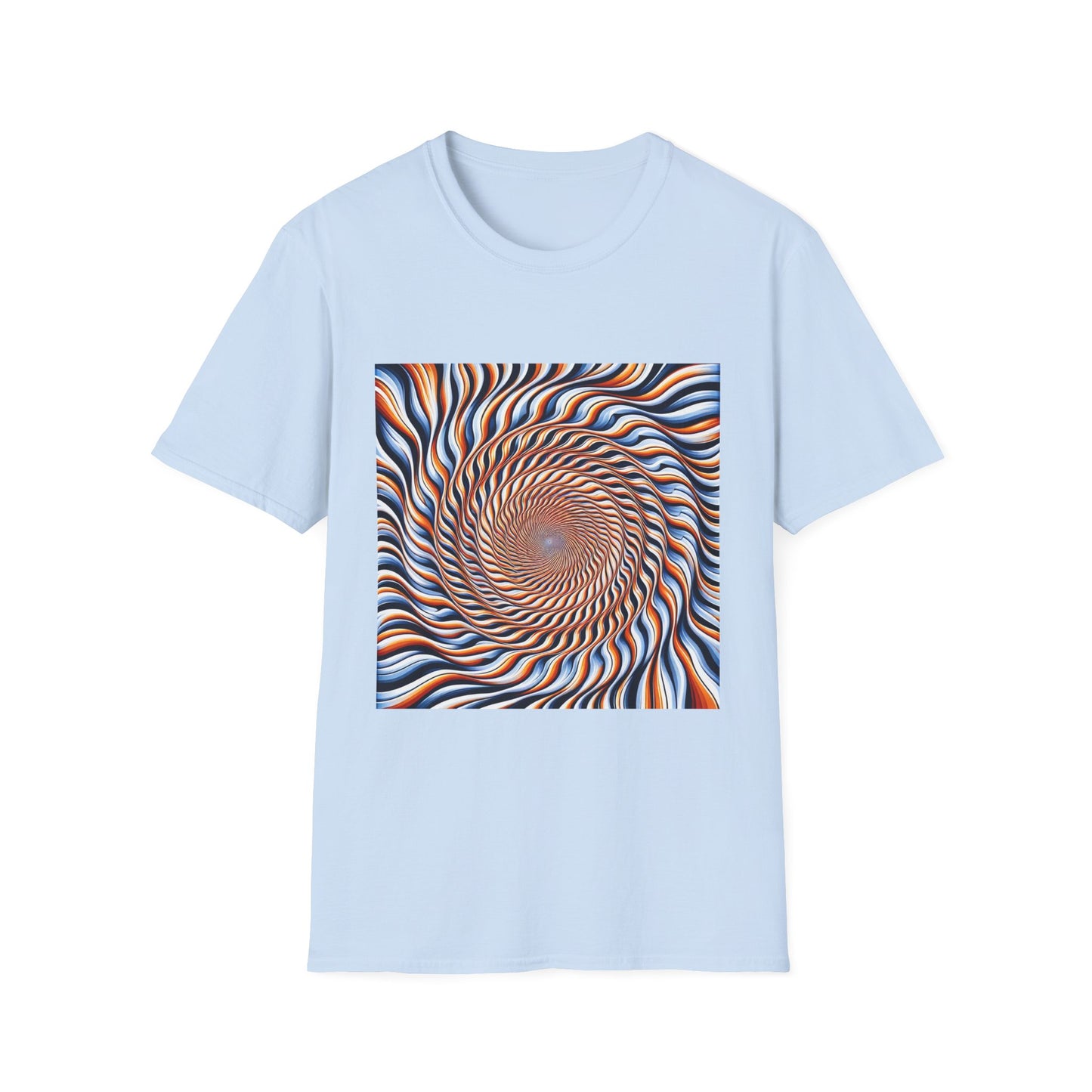 Sweet Swirl: Dive Into the Orange Illusion T-Shirt