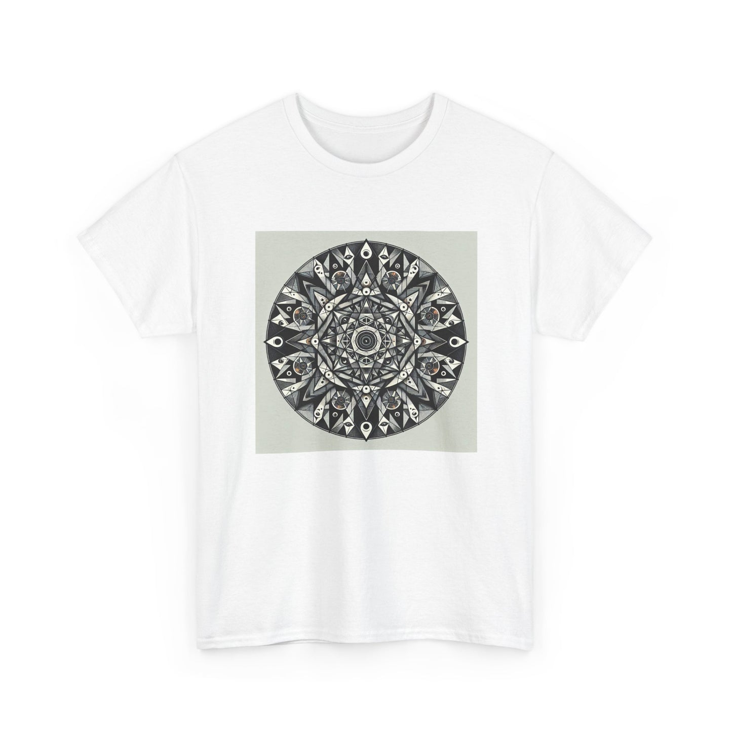 Spectral Triangles: Enchanting Mandala T-Shirt Magic T-Shirt