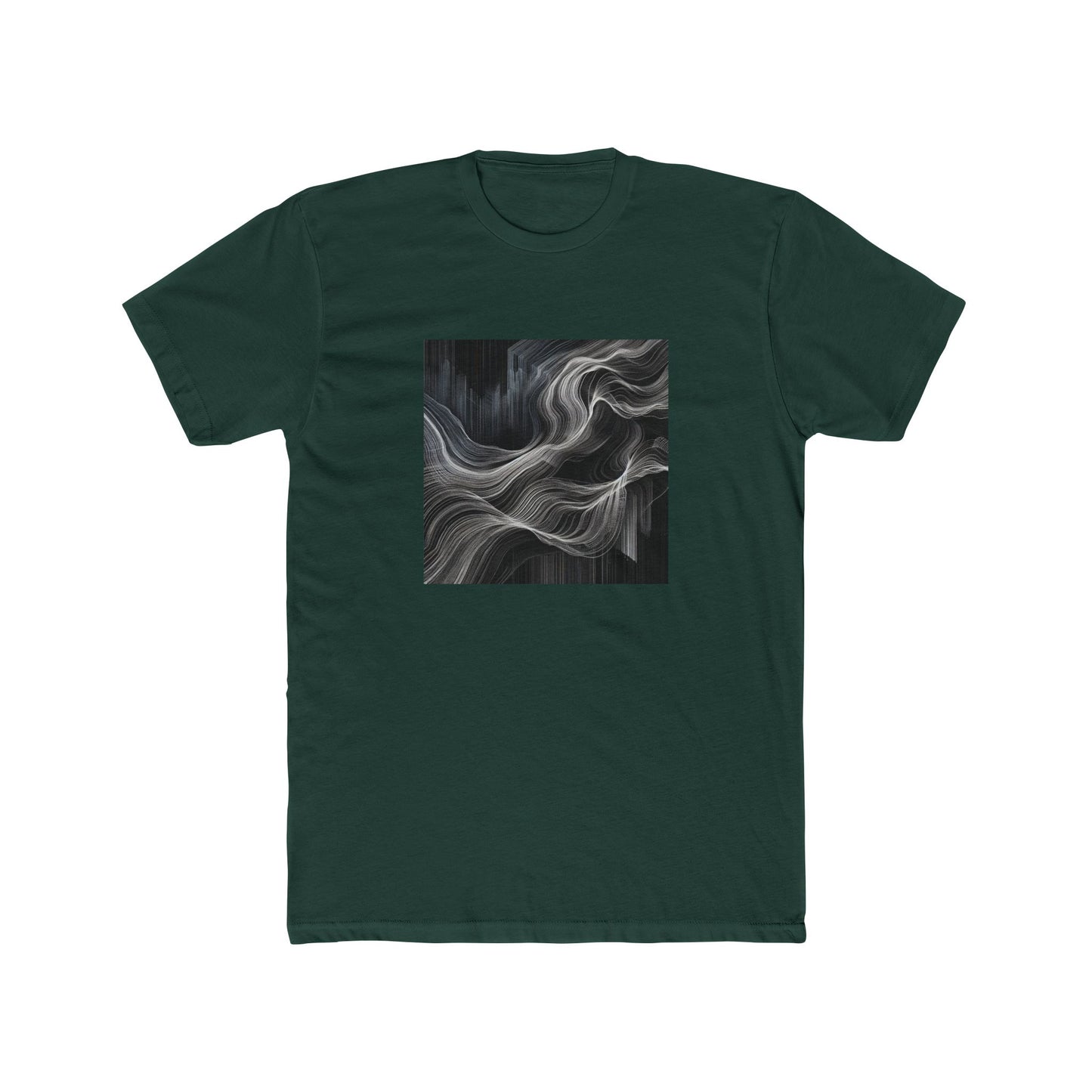 Flow Unleashed: Dynamic Line Art in Motion T-Shirt