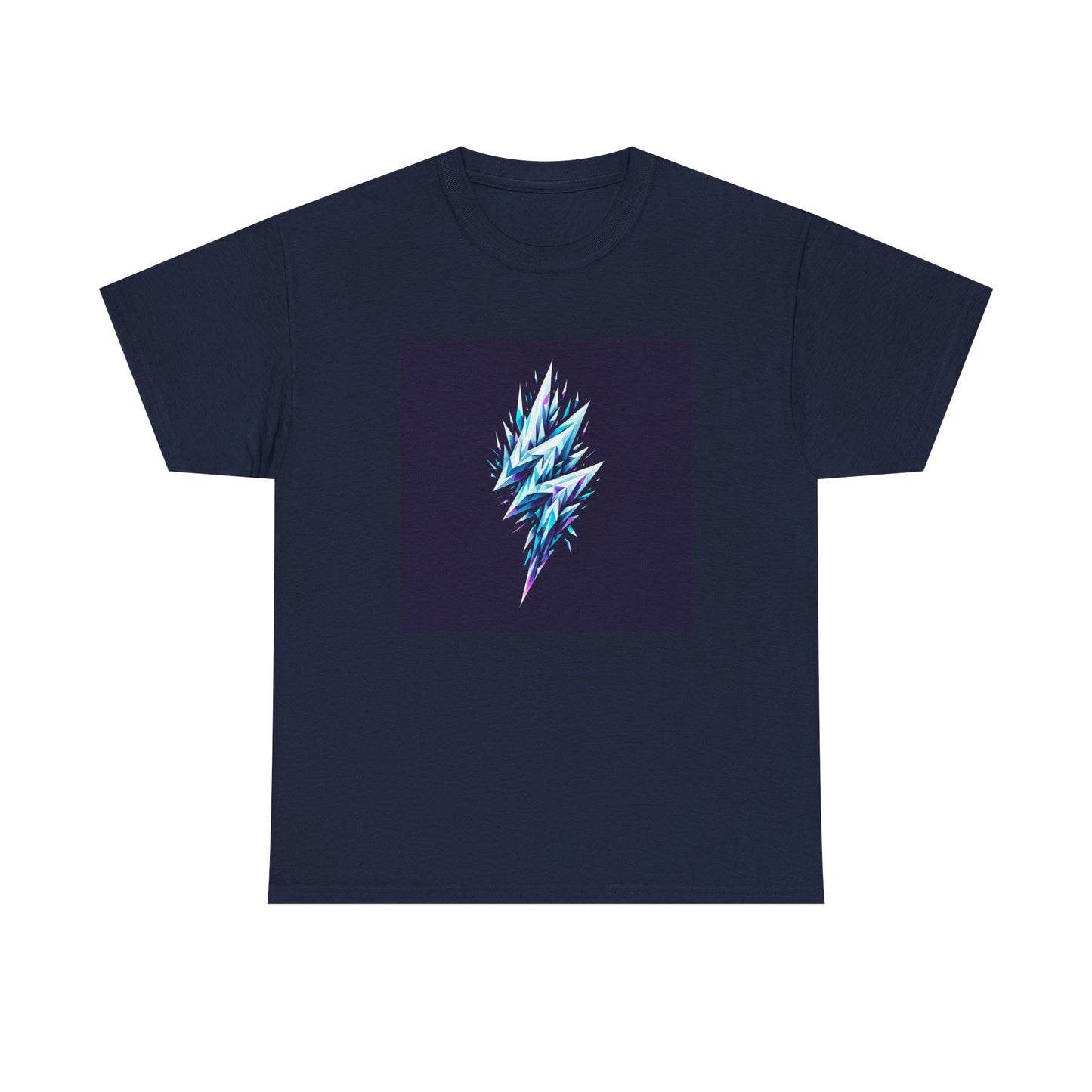 Shattered Thunder: Geometric Bolt Tee T-Shirt