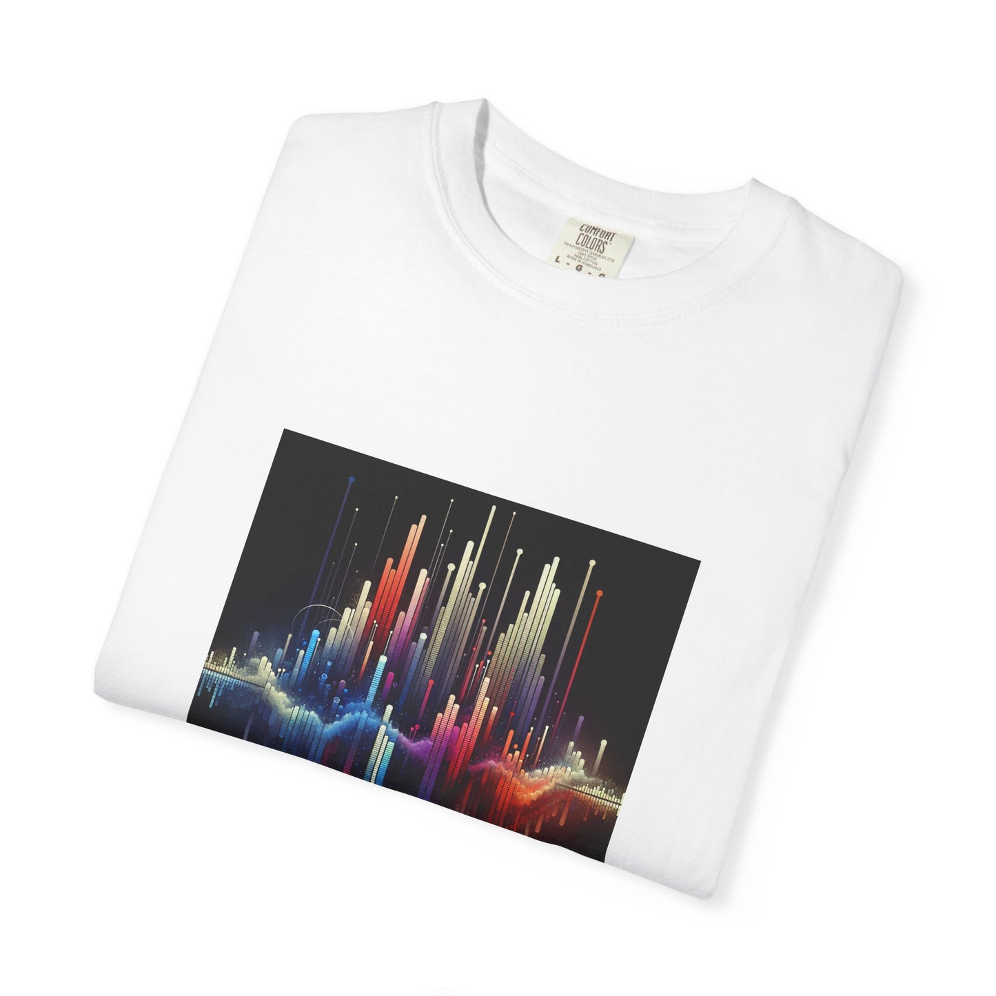 Symphonic Waves: Wearable Equalizer Art in Motion T-Shirt