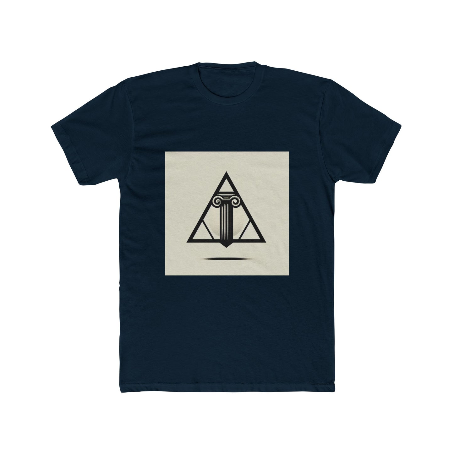 Timeless Triumph: Columns Framed in Geometric Grace T-Shirt