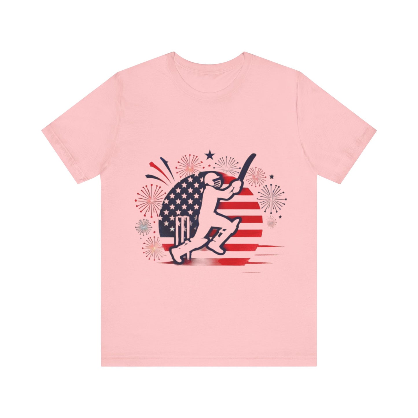 July 4th Cricket Design [Unisex Jersey Short Sleeve Tee]