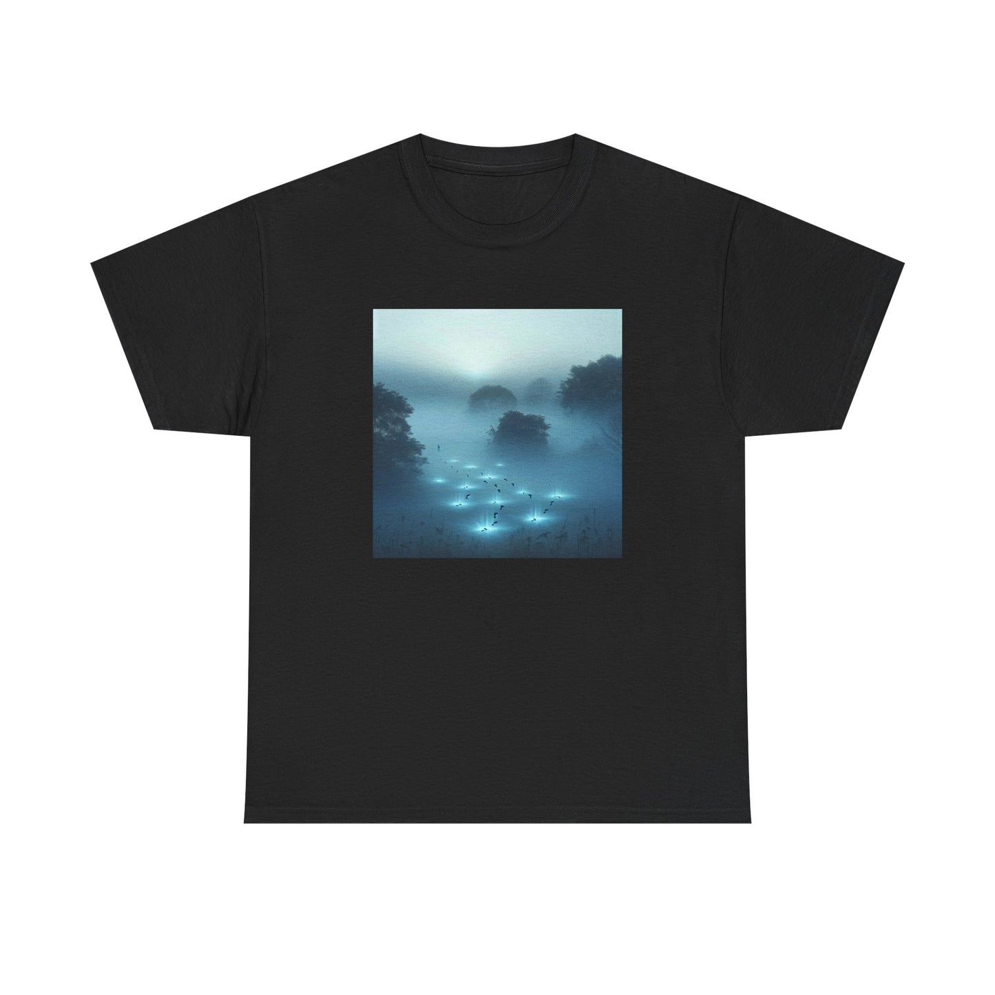 Trailblaze Through the Mist: Illuminated Steps Tee T-Shirt