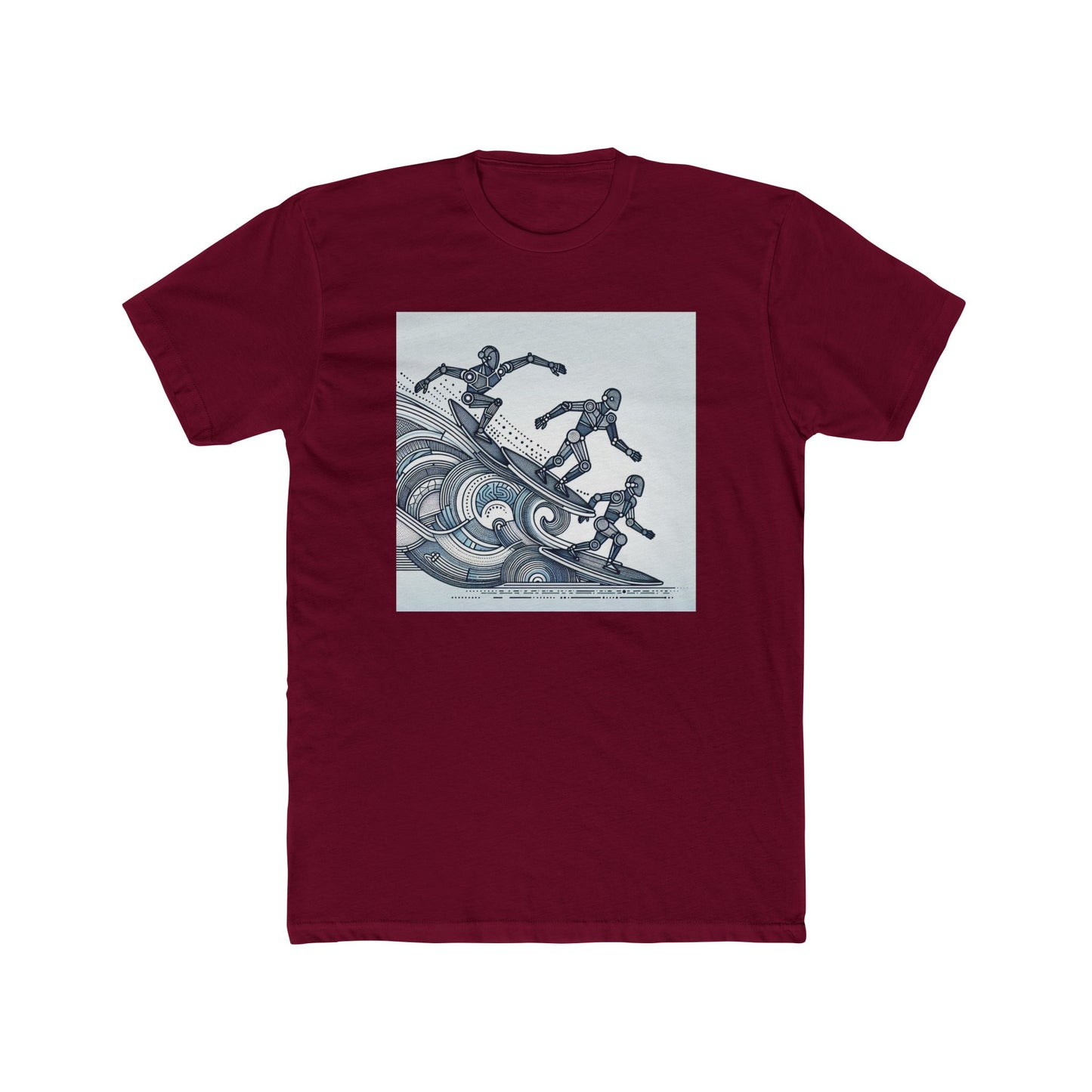 Robotic Rhythm: Dancing with Geometric Waves T-Shirt