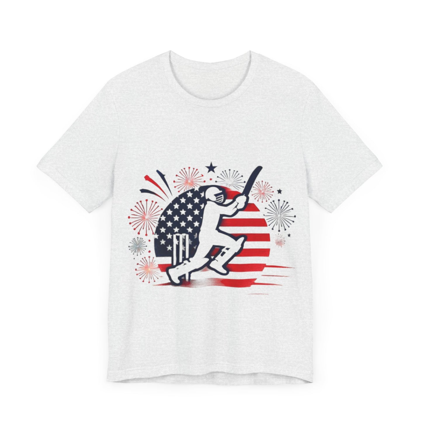 July 4th Cricket Design [Unisex Jersey Short Sleeve Tee]