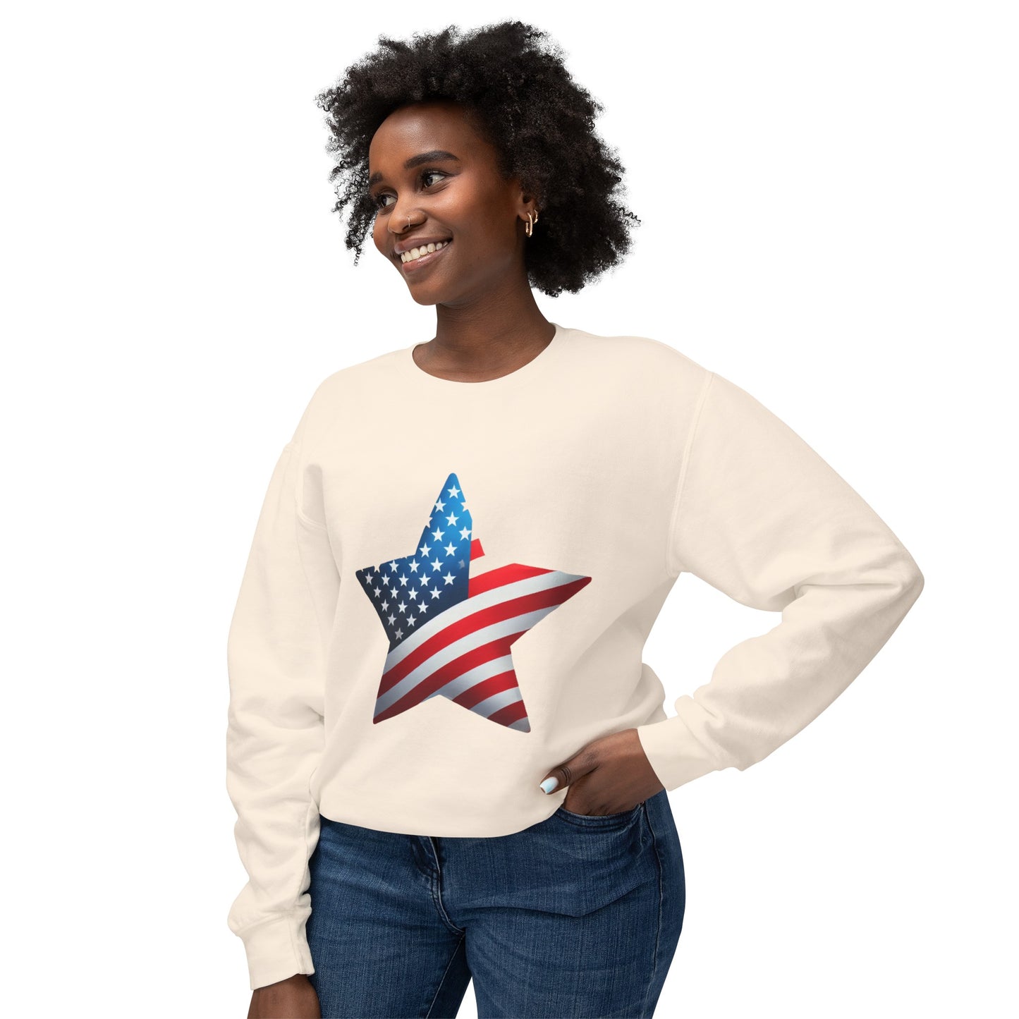 July 4th [Unisex Lightweight Crewneck Sweatshirt]
