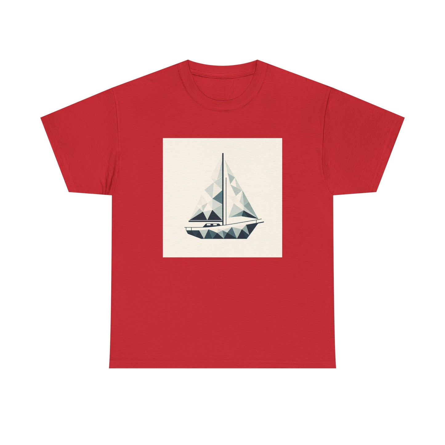 Sailing in Simplicity: Triangle Voyage Tee T-Shirt