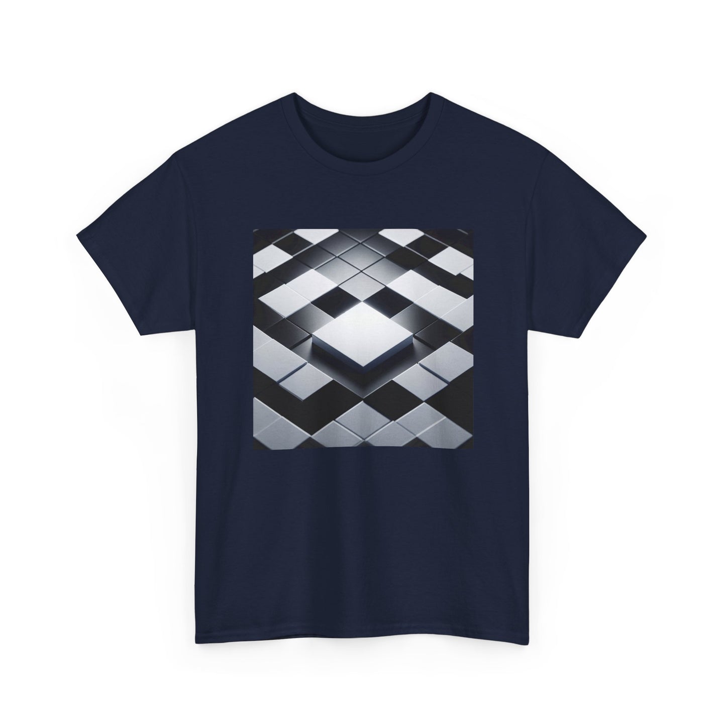 Checkmate in Style: Highlighted Square Chic T-Shirt