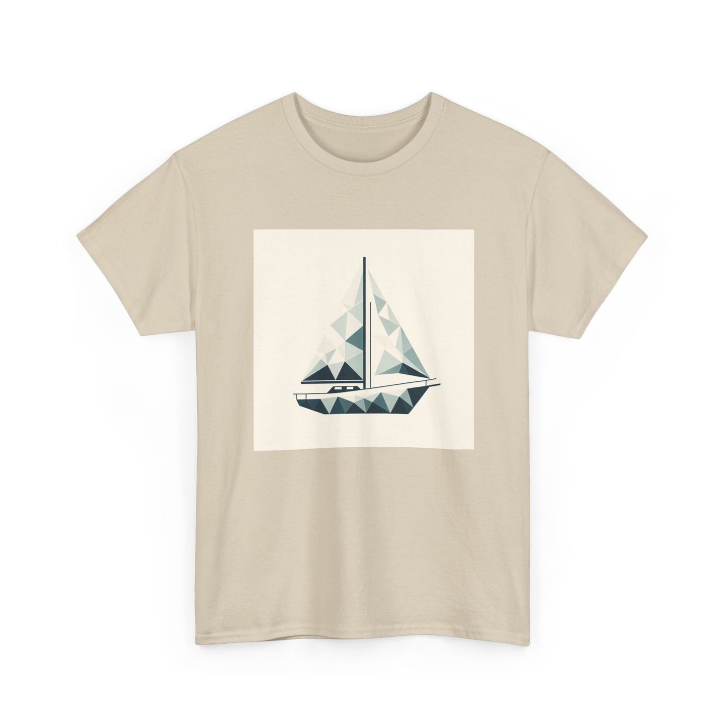 Sailing in Simplicity: Triangle Voyage Tee T-Shirt