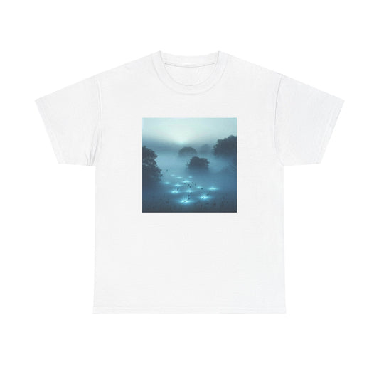 Trailblaze Through the Mist: Illuminated Steps Tee T-Shirt