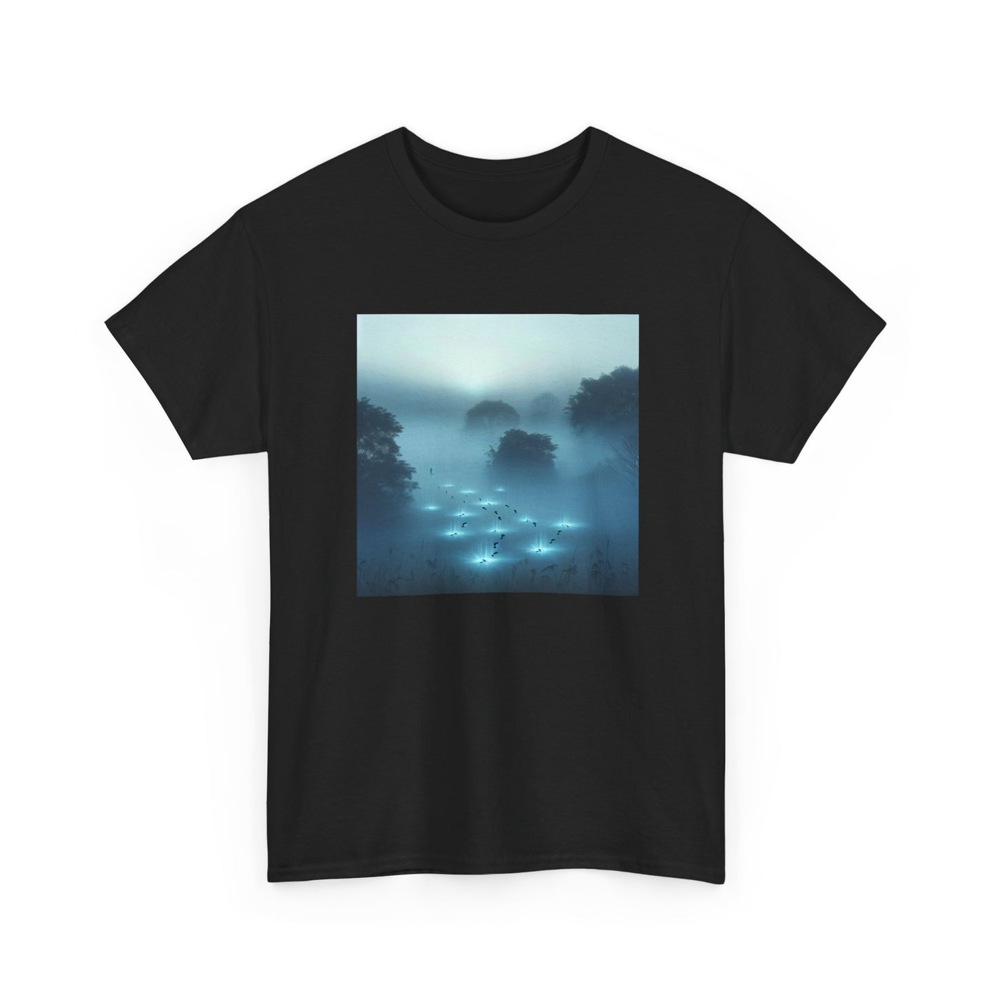 Trailblaze Through the Mist: Illuminated Steps Tee T-Shirt