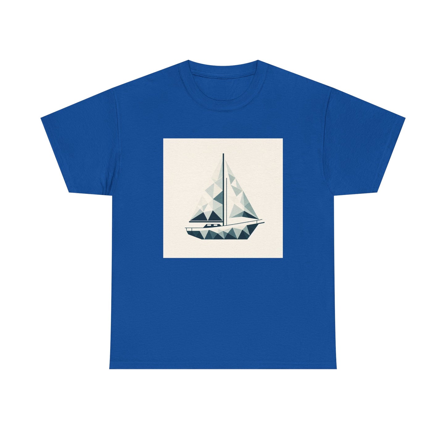 Sailing in Simplicity: Triangle Voyage Tee T-Shirt