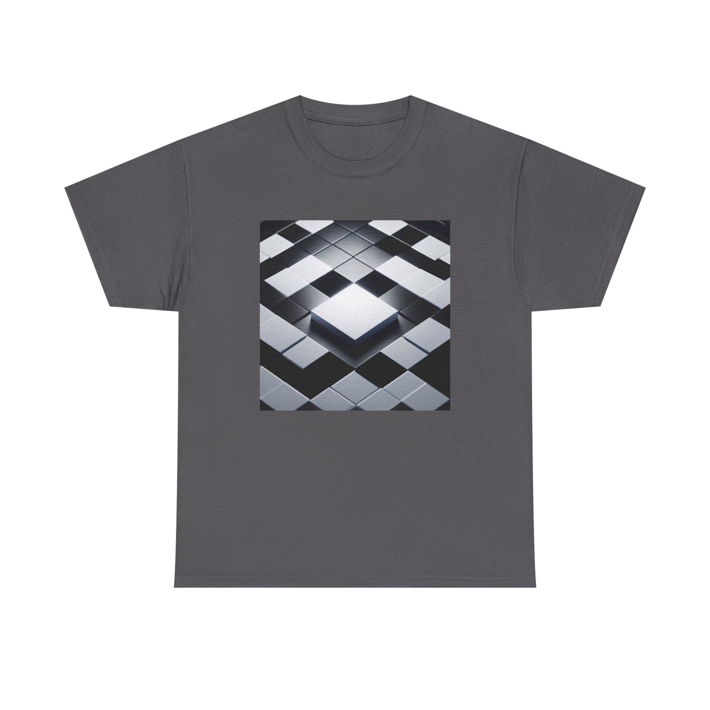 Checkmate in Style: Highlighted Square Chic T-Shirt