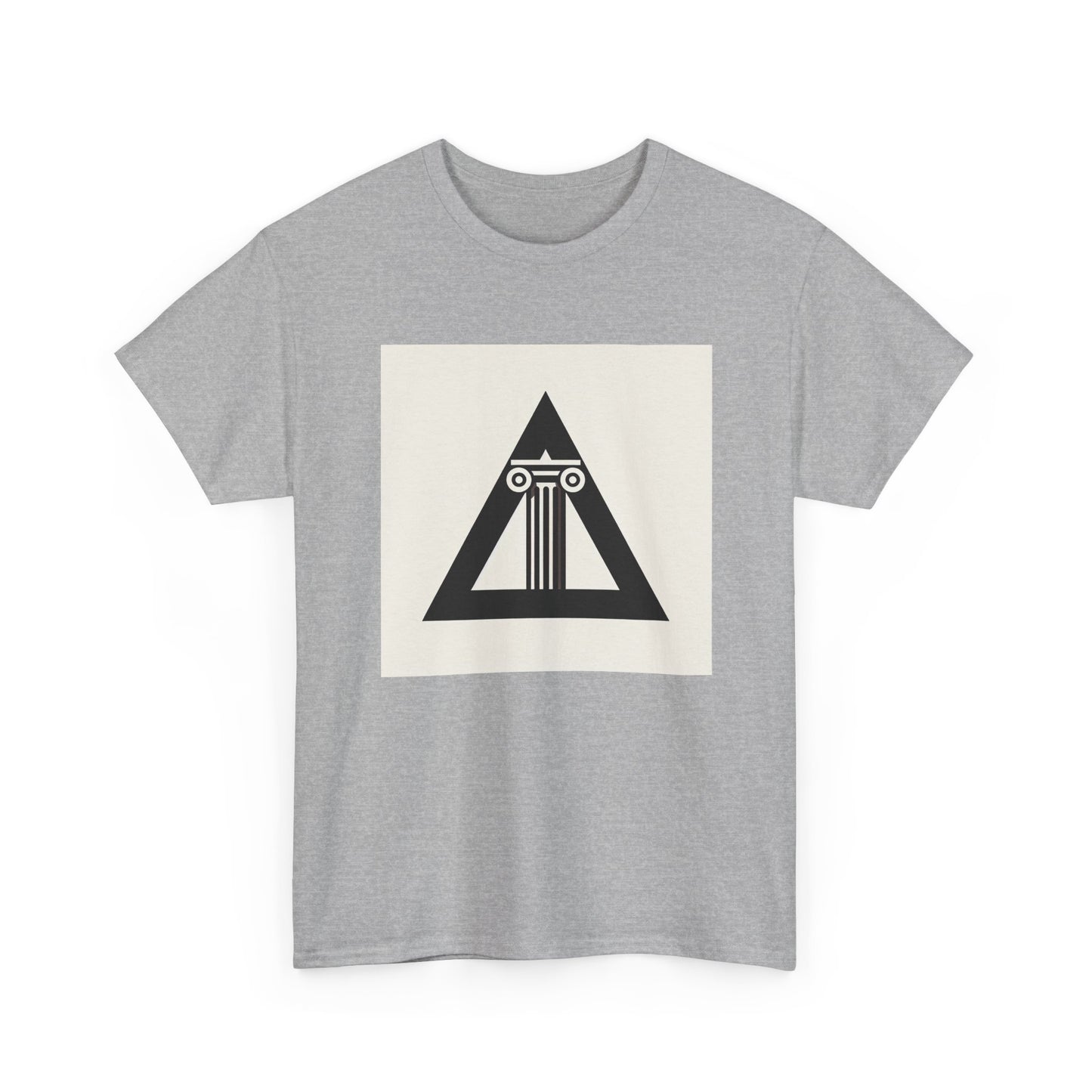 Timeless Pillars: Ancient Strength in Modern Frames T-Shirt