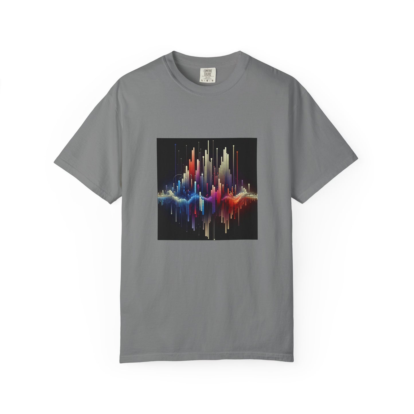Symphonic Waves: Wearable Equalizer Art in Motion T-Shirt