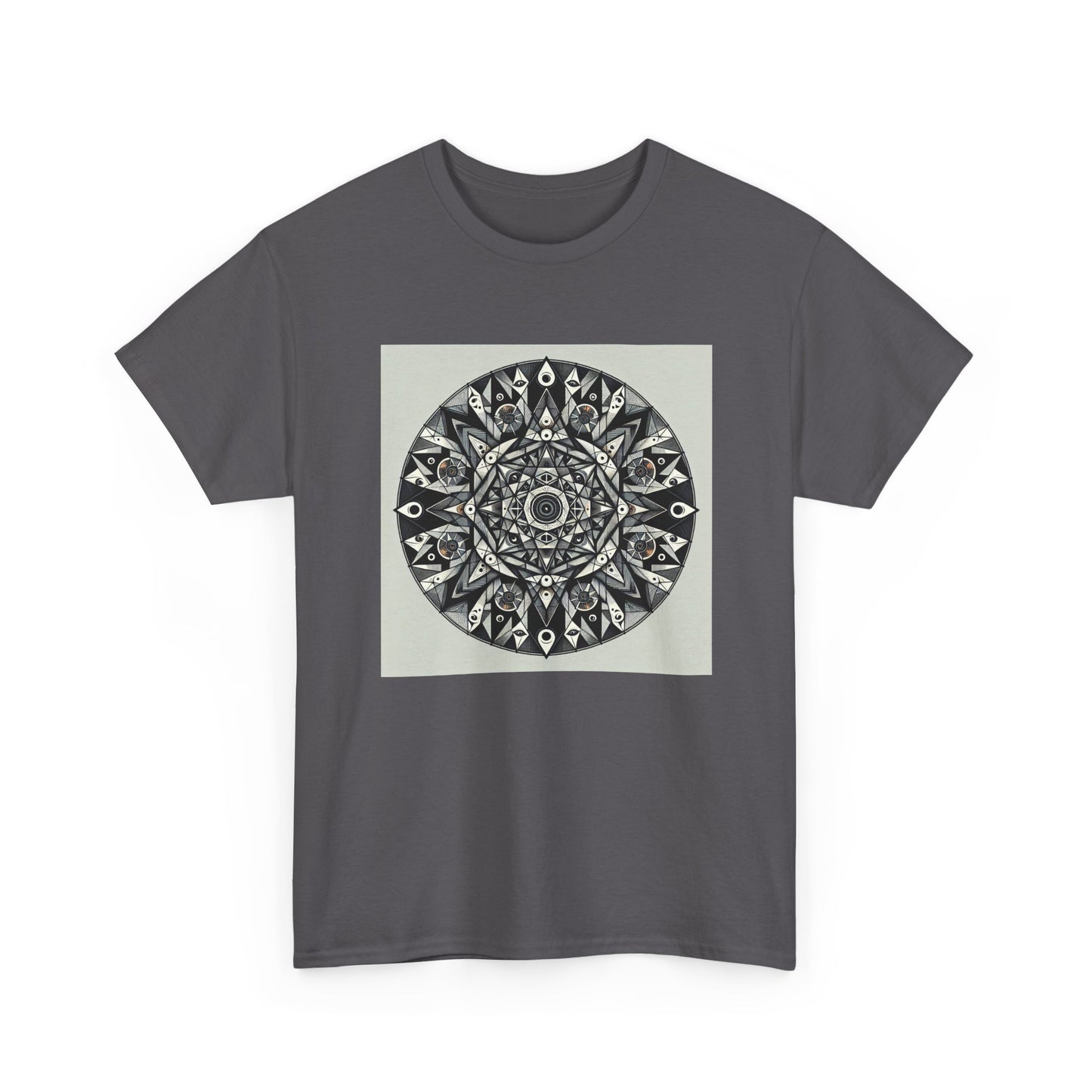 Spectral Triangles: Enchanting Mandala T-Shirt Magic T-Shirt