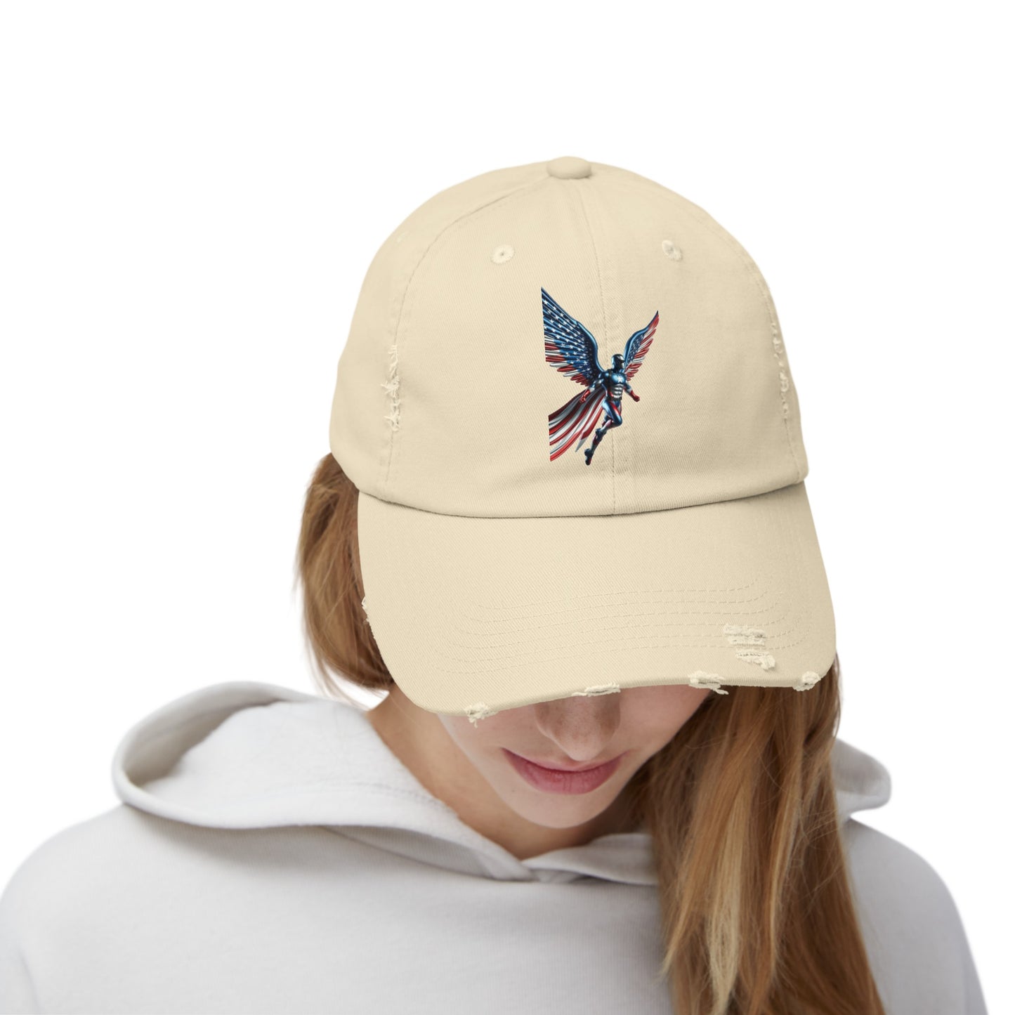 July 4th Independence day design  [Unisex Distressed Cap]