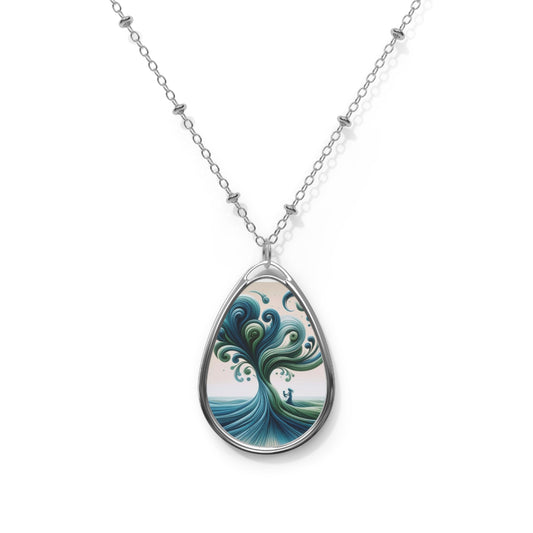 Mothers Day Oval Necklace (Exclusive Design)
