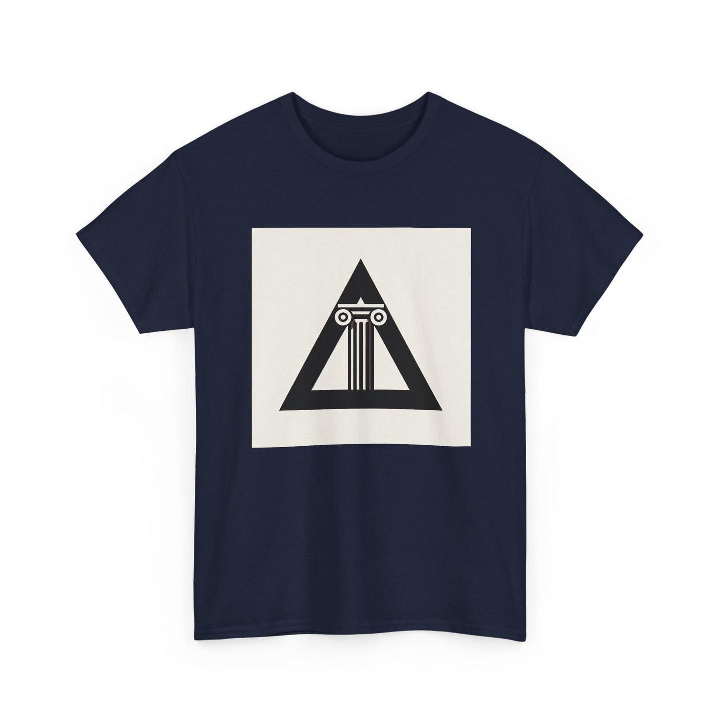 Timeless Pillars: Ancient Strength in Modern Frames T-Shirt