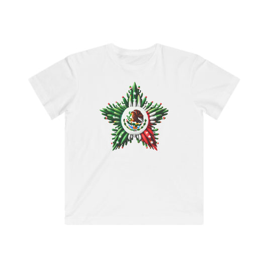 Mexican flag Design [Kids Fine Jersey Tee]