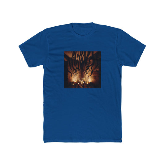 Dancing Shadows: Candlelight's Eerie Artistry T-Shirt