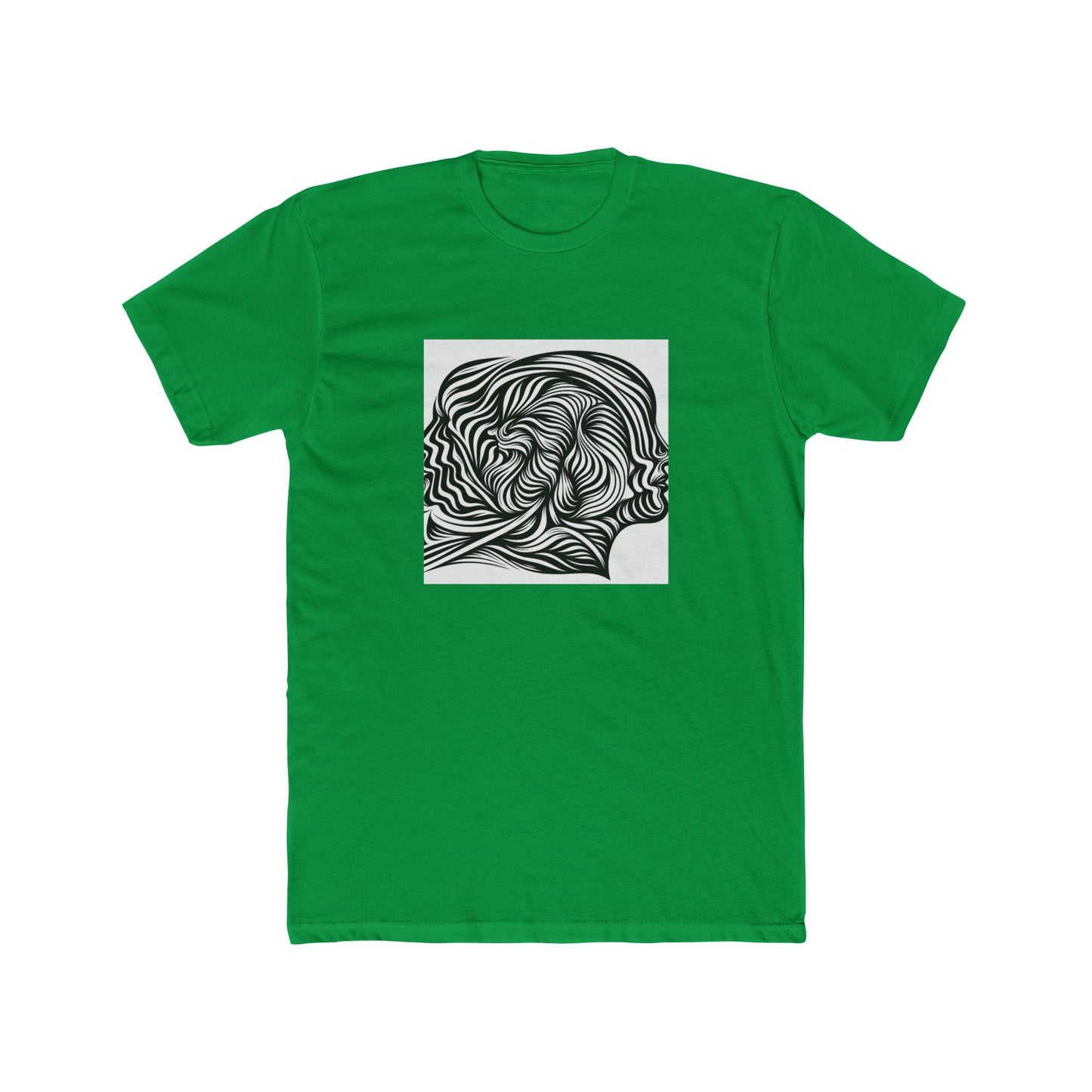 Lines in Motion: Illusionary Stripes T-Shirt Design T-Shirt