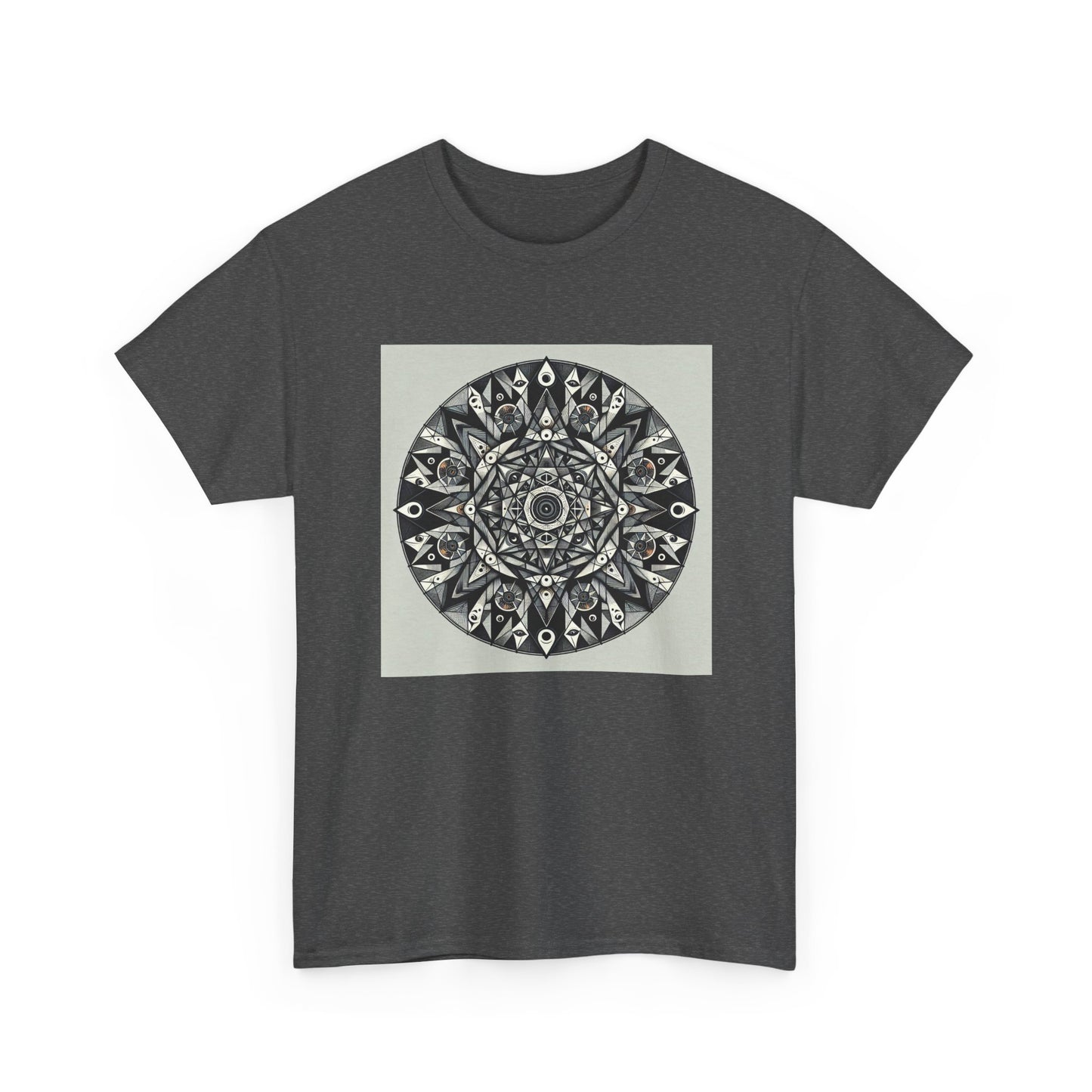 Spectral Triangles: Enchanting Mandala T-Shirt Magic T-Shirt