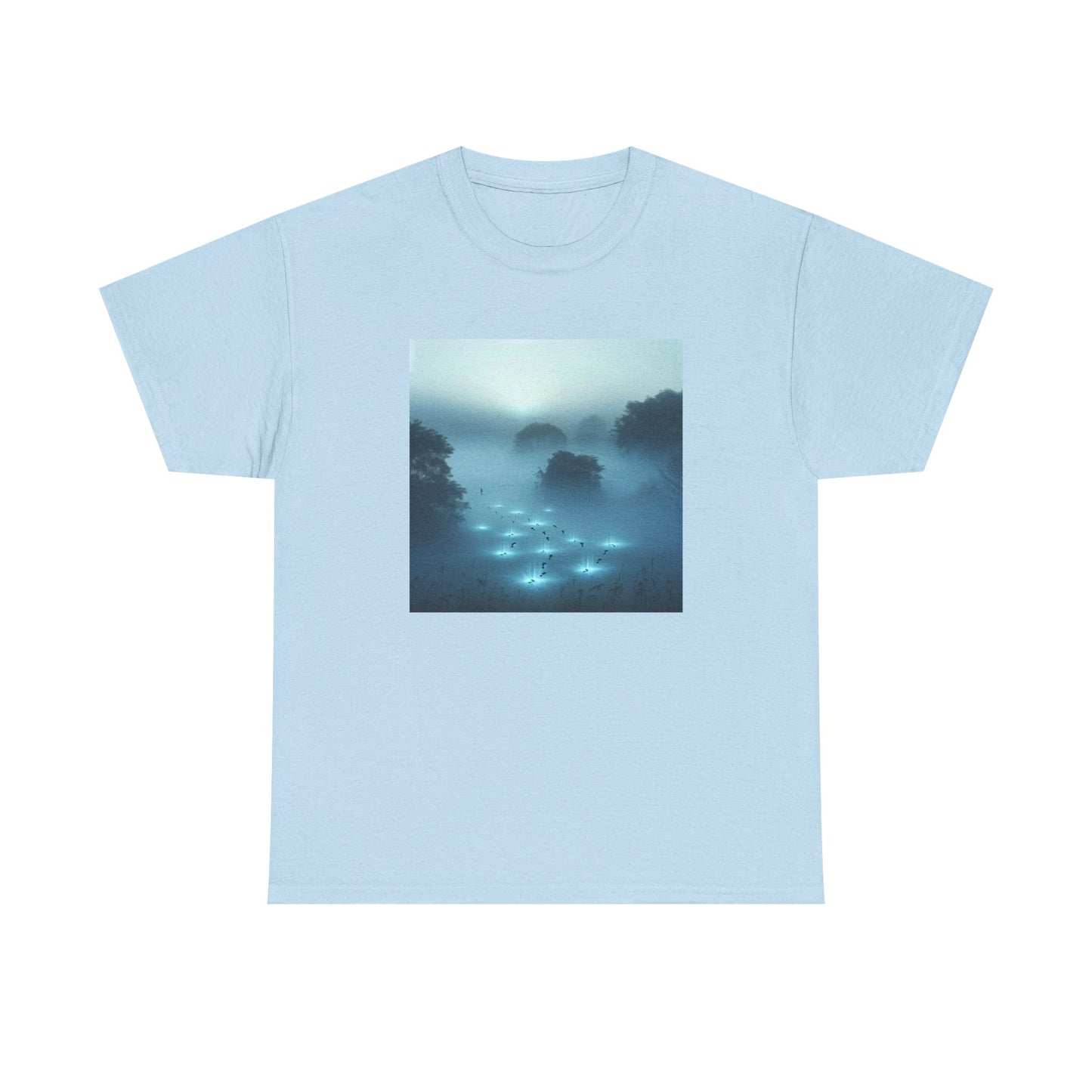 Trailblaze Through the Mist: Illuminated Steps Tee T-Shirt