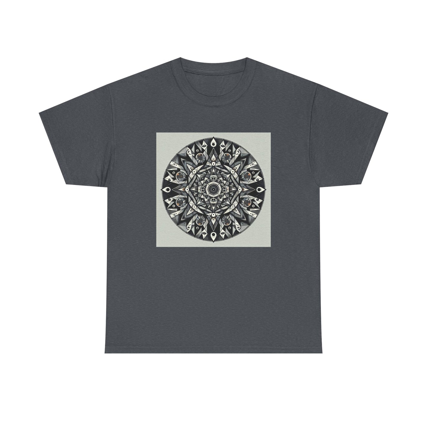 Spectral Triangles: Enchanting Mandala T-Shirt Magic T-Shirt