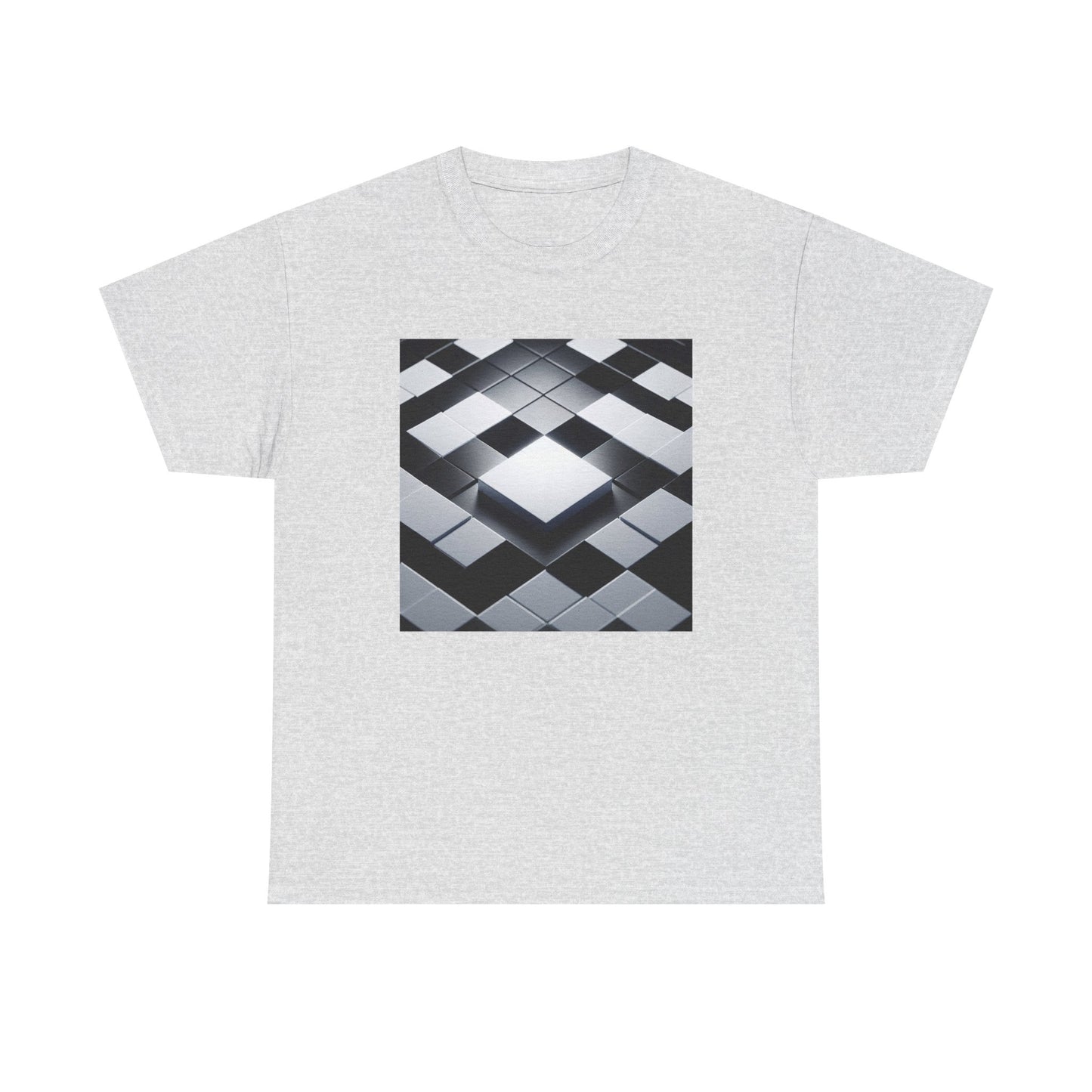 Checkmate in Style: Highlighted Square Chic T-Shirt