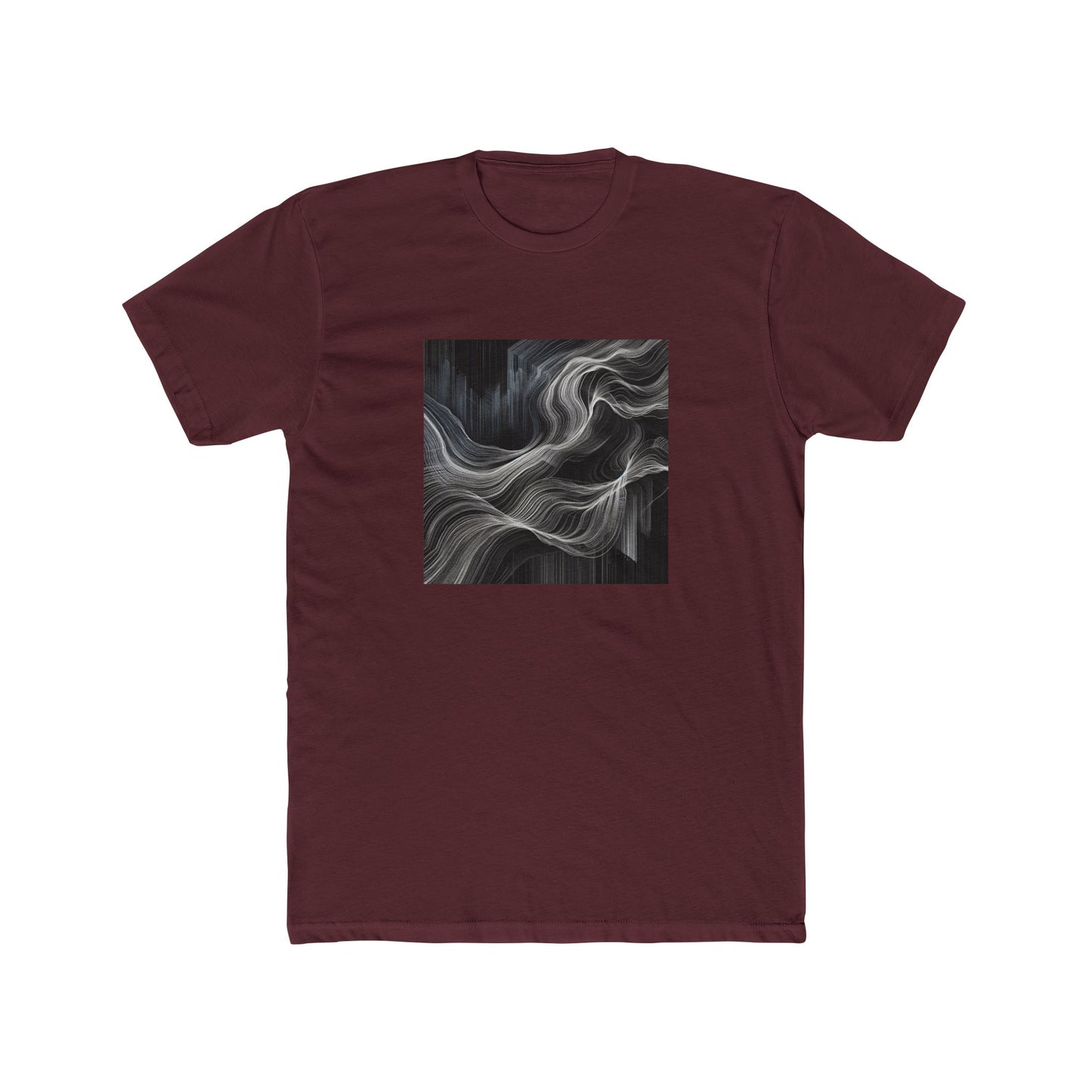 Flow Unleashed: Dynamic Line Art in Motion T-Shirt