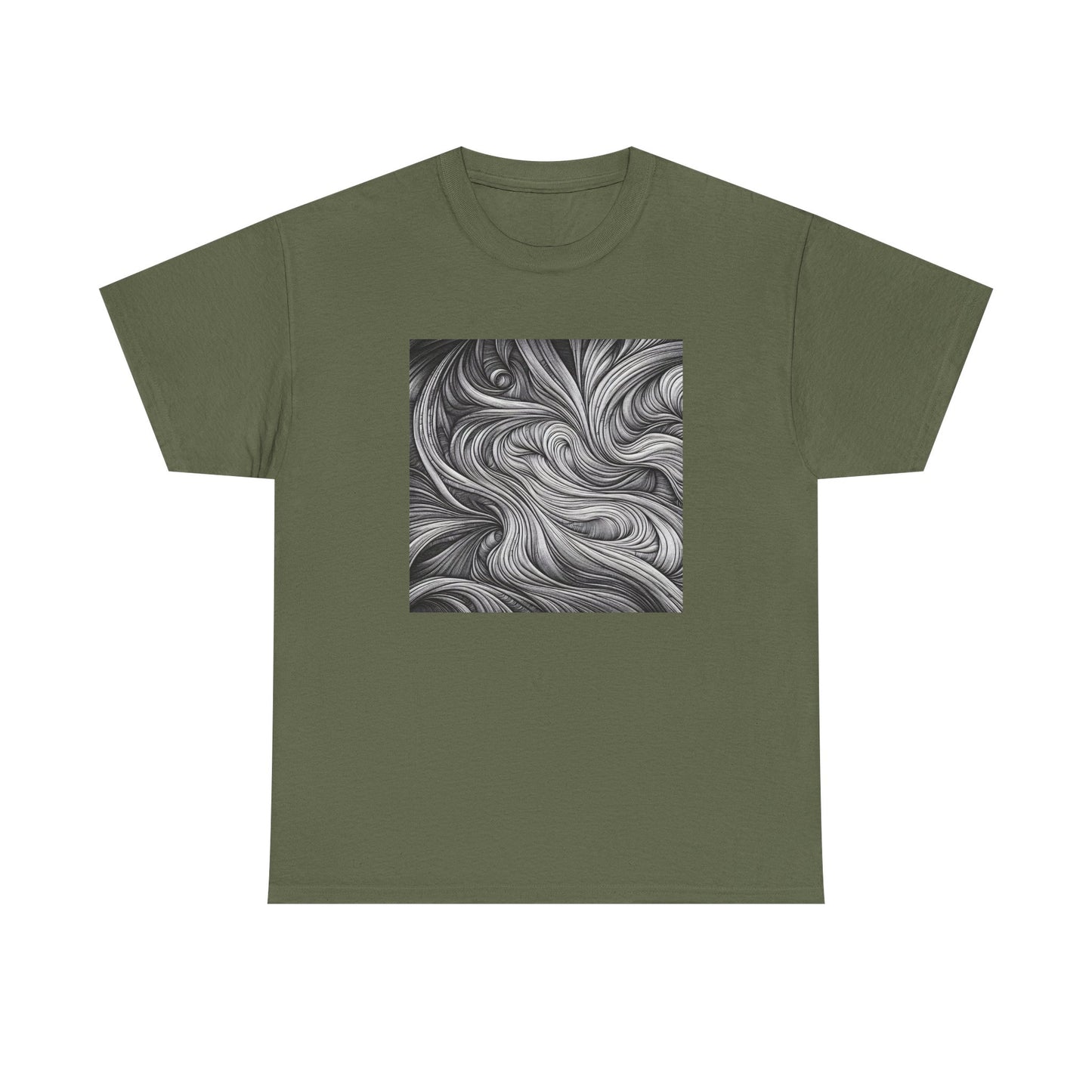 Flowing Lines: Art in Motion, Worn with Style T-Shirt
