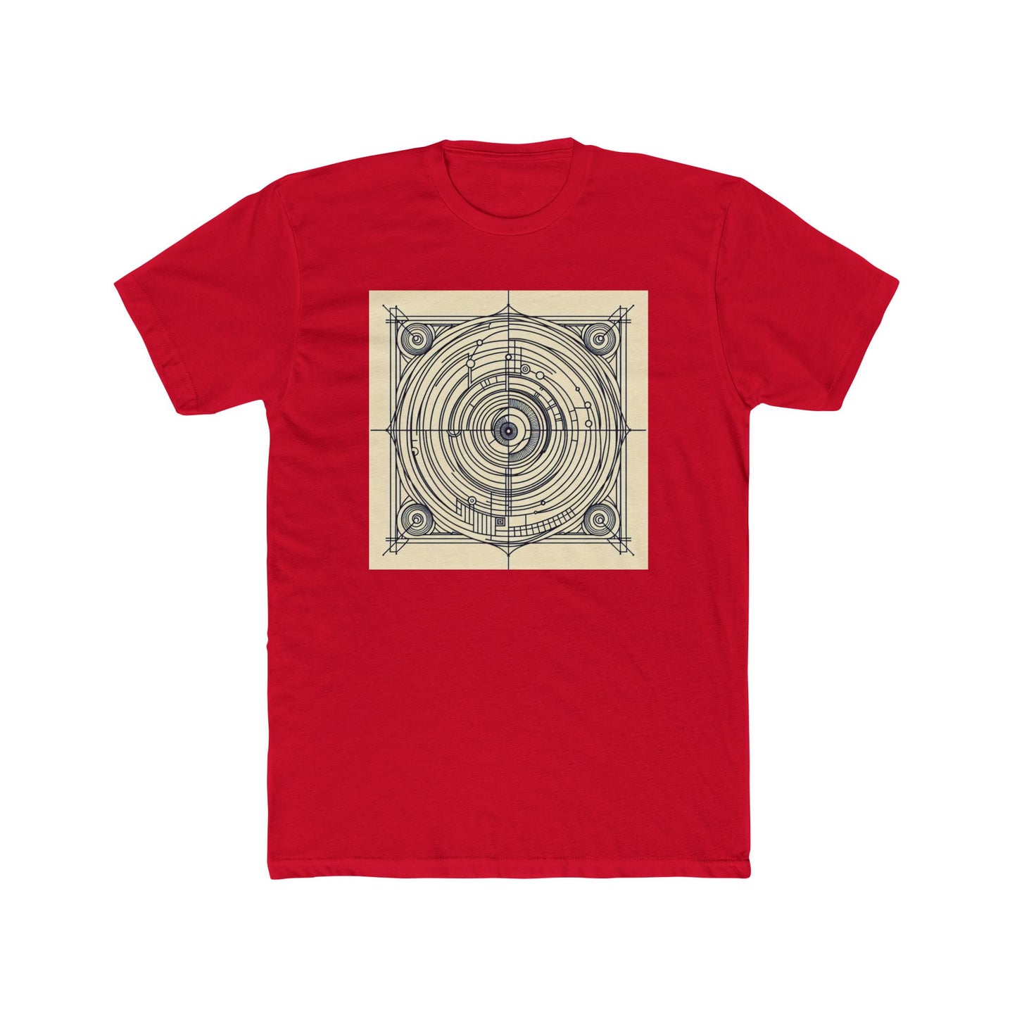 Spiral Symmetry: Geometry's Twirl on Your Tee T-Shirt