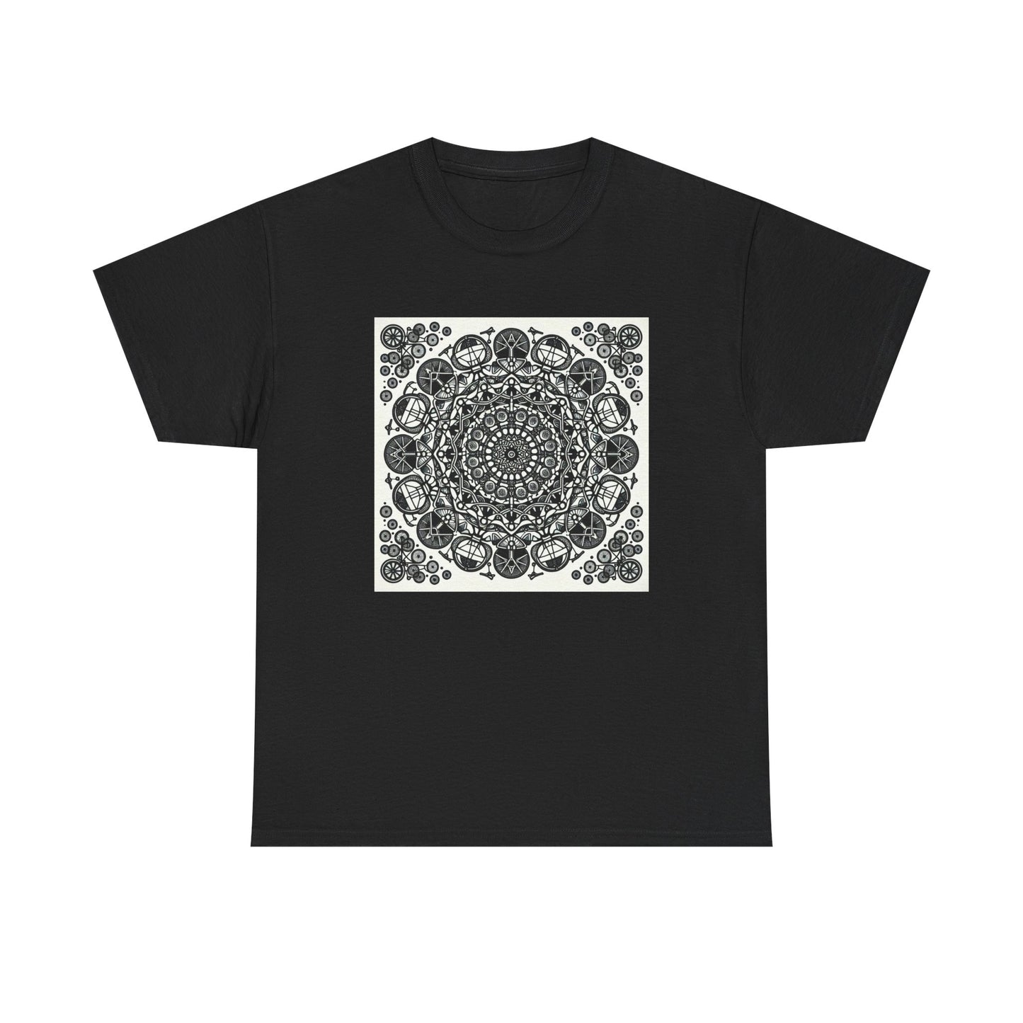 Pedal Patterns: Mandala Magic on Wheels T-Shirt