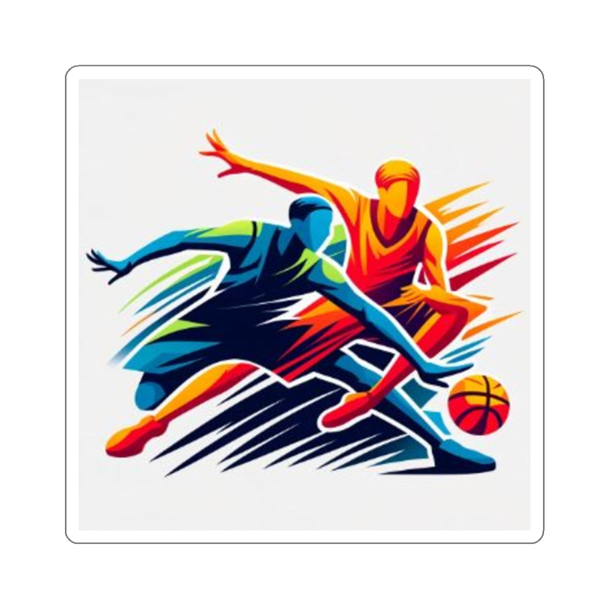 Basket Ball Design 2 [Kiss-Cut Stickers]