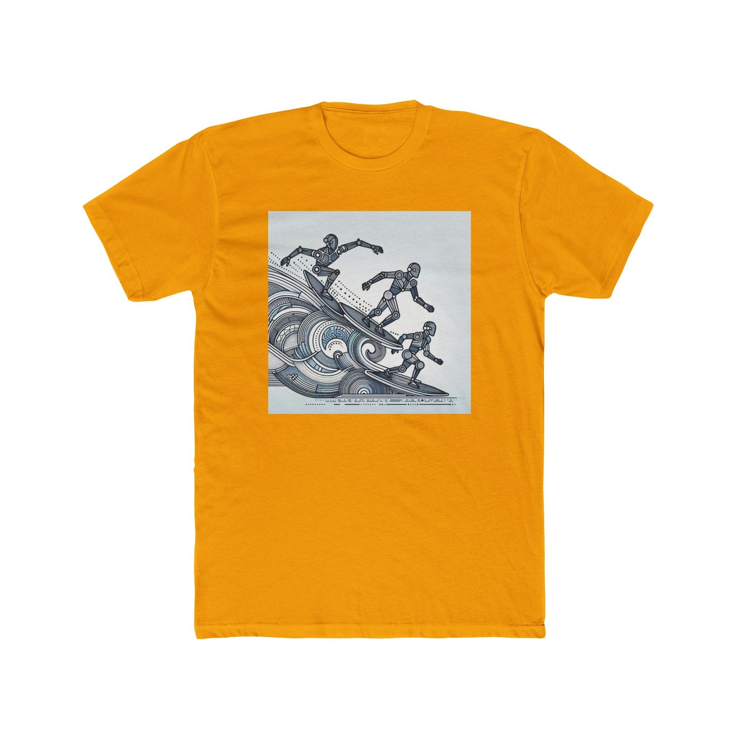 Robotic Rhythm: Dancing with Geometric Waves T-Shirt