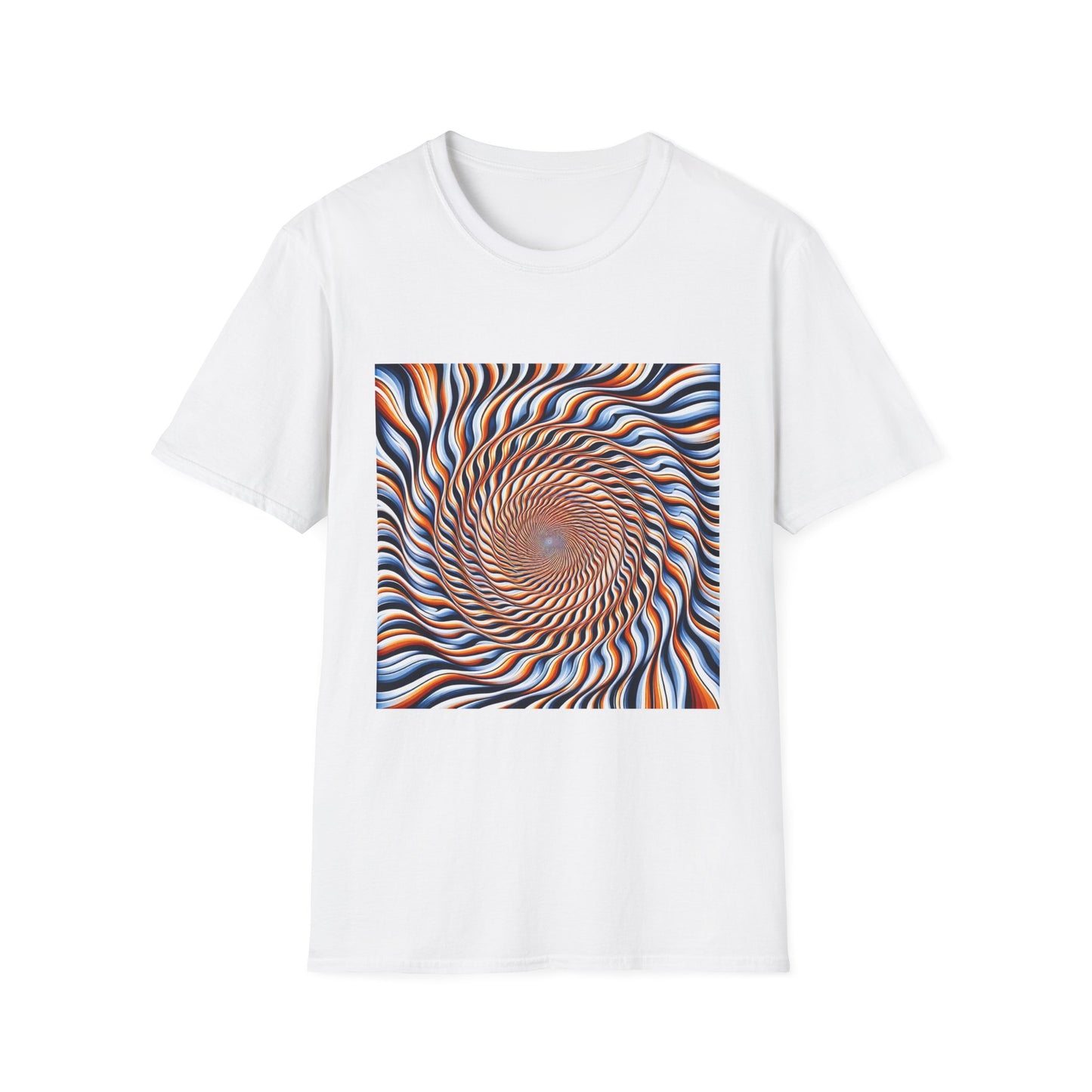 Sweet Swirl: Dive Into the Orange Illusion T-Shirt