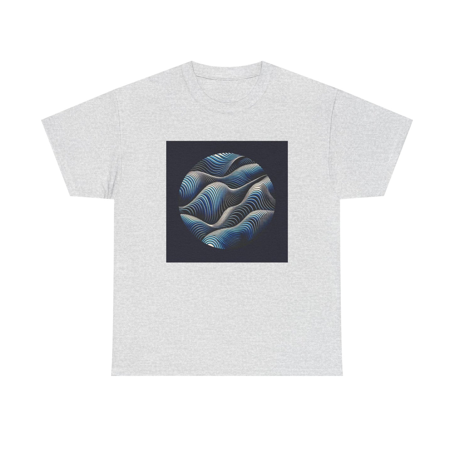 Blue Harmony: Ride the Wave of Patterns T-Shirt