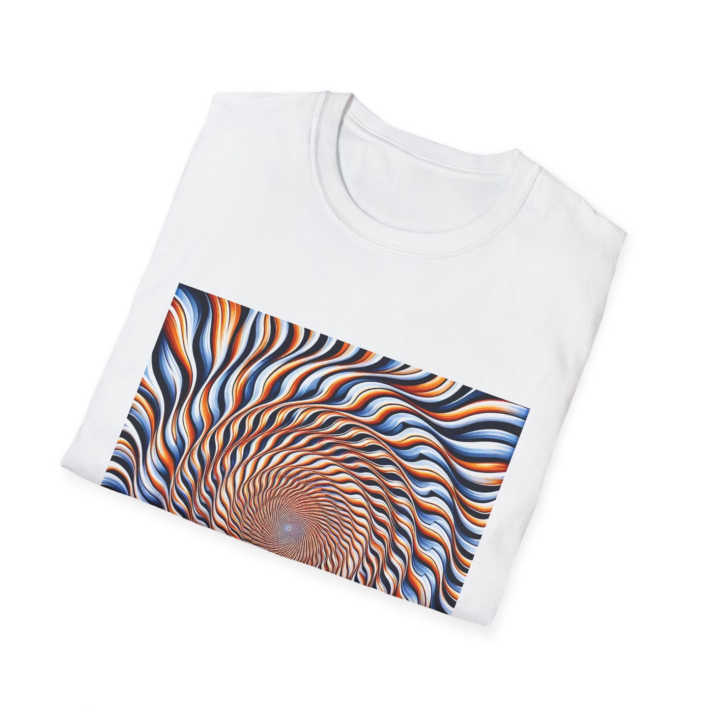 Sweet Swirl: Dive Into the Orange Illusion T-Shirt