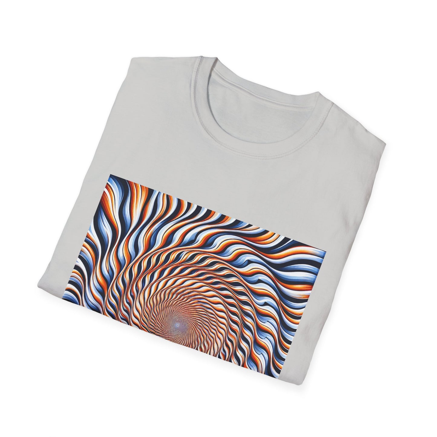 Sweet Swirl: Dive Into the Orange Illusion T-Shirt