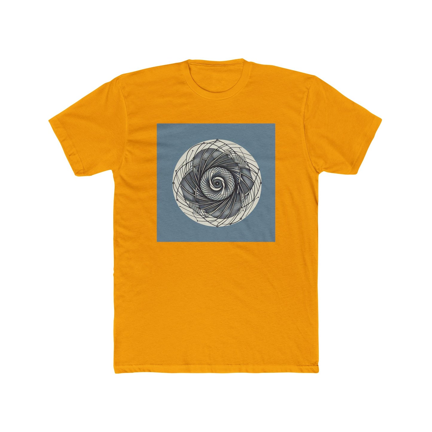 Spin into Symmetry: Geometric Spiral Delight T-Shirt