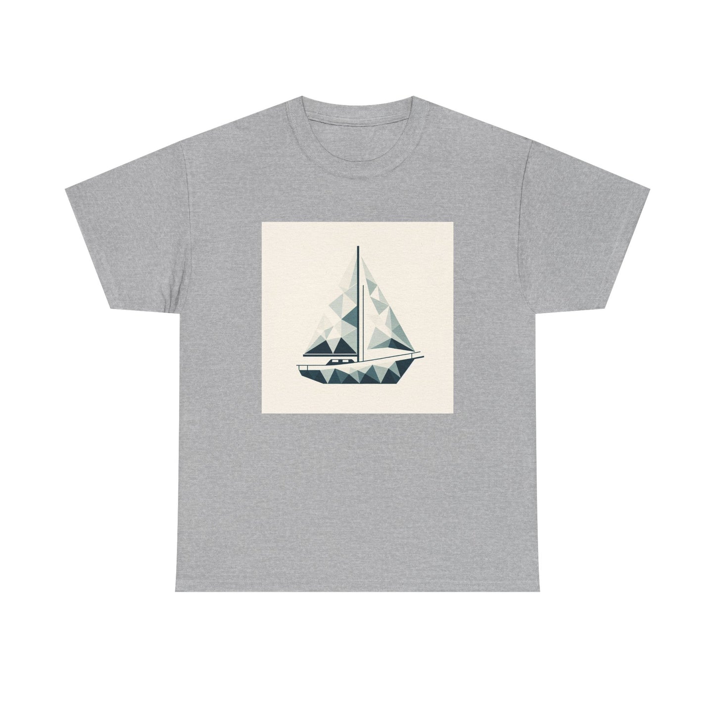 Sailing in Simplicity: Triangle Voyage Tee T-Shirt