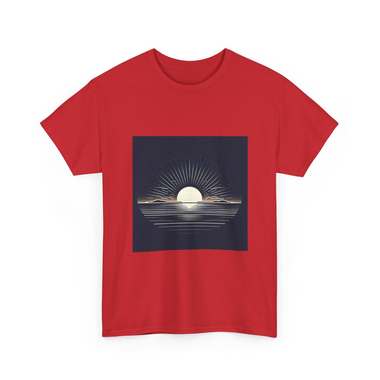 Rise and Shine: Horizon's Bold Vector Dawn T-Shirt