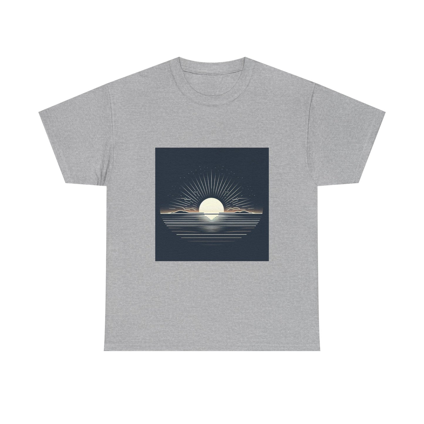 Rise and Shine: Horizon's Bold Vector Dawn T-Shirt
