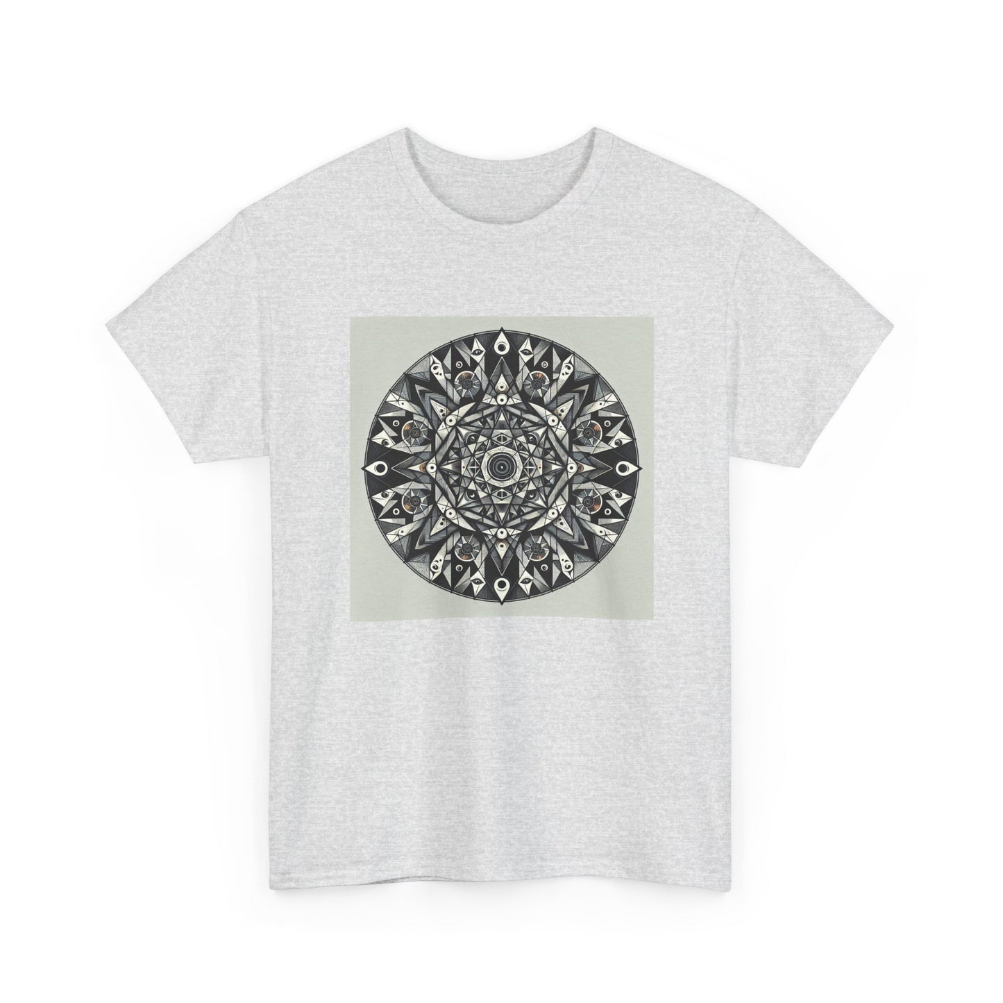 Spectral Triangles: Enchanting Mandala T-Shirt Magic T-Shirt